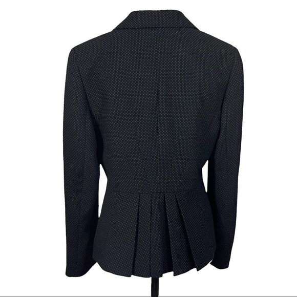 Precis Black with White Dots 3 Button Blazer Size 6 - Picture 2 of 2